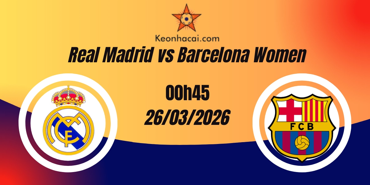 Real Madrid vs Barcelona UEFA Women's 26/03/2026